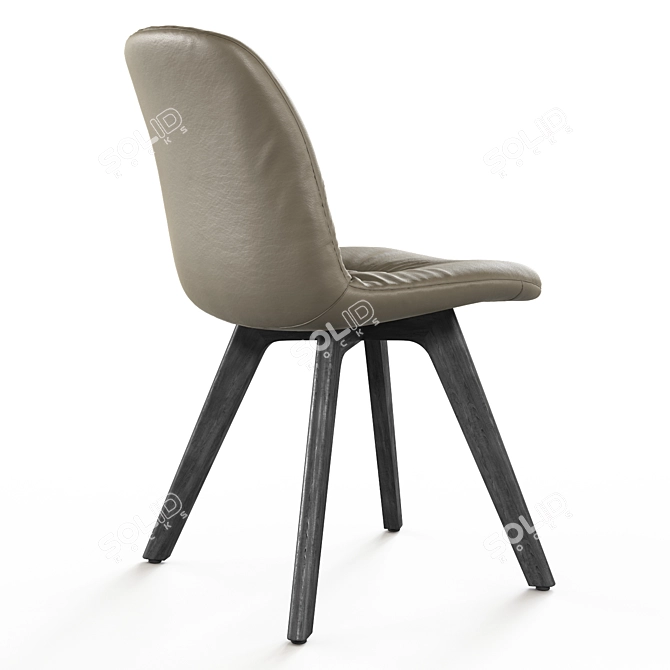Elegant Chantal Chair by Bontempi 3D model image 5