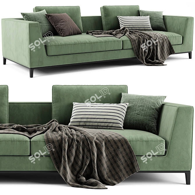 Modern B&B Lucrezia 2-Seater Sofa 3D model image 1