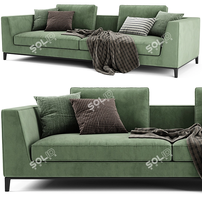 Modern B&B Lucrezia 2-Seater Sofa 3D model image 3