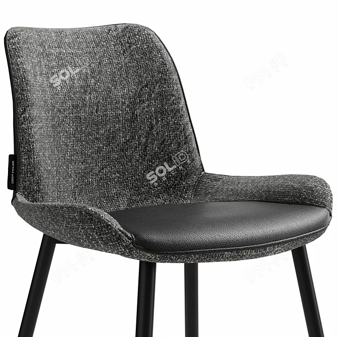 Trevizo Semi-Bar Stool - Various Colors 3D model image 9