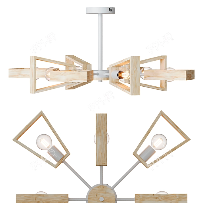 Arte Lamp Brussels Ceiling Chandelier 3D model image 3