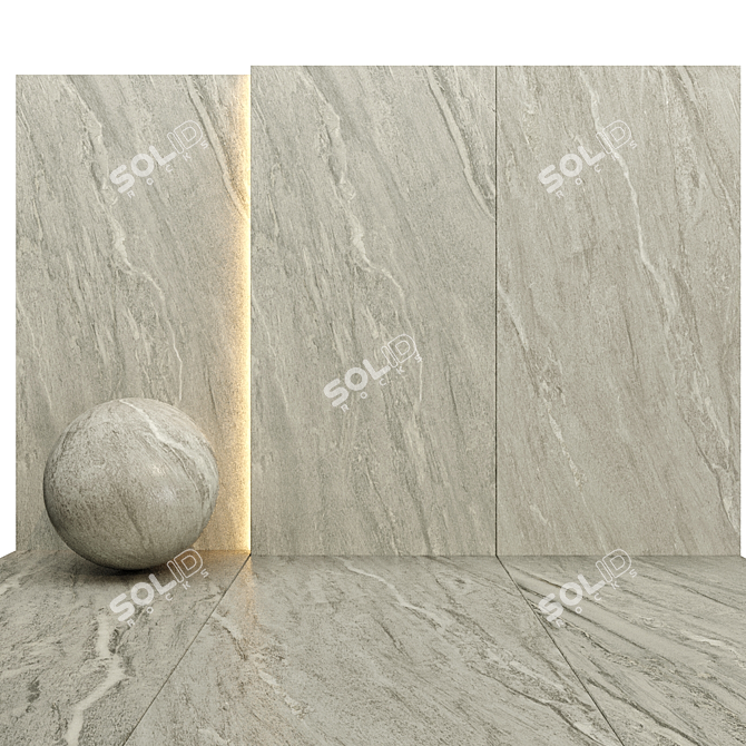 Luxury Marble Texture Set 017 3D model image 3