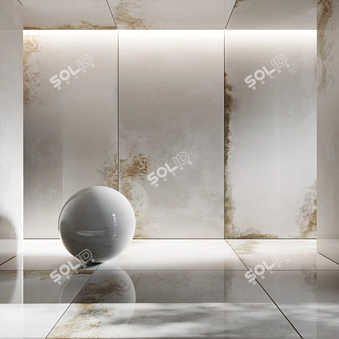 Argento Ceramic Granite Tile 3D model image 1