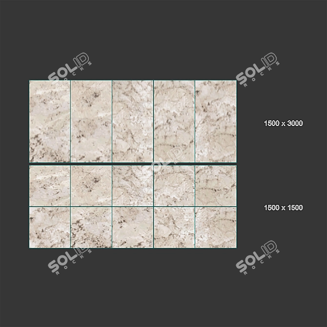 Glacier Ceramic Tile Collection 3D model image 4