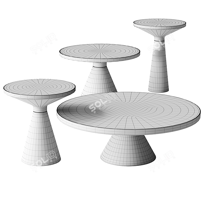 Elegant Luxe Coffee Table 3D model image 3