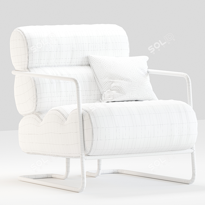 Modern Geometric Chateau d'Ax Chair 3D model image 6