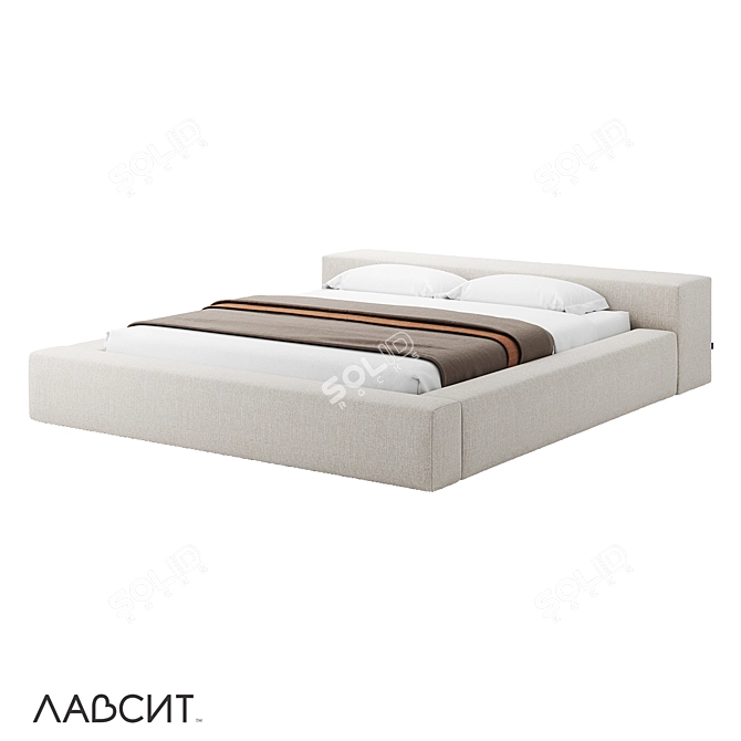OM Casper Bed 227x270x56cm 3D model image 1