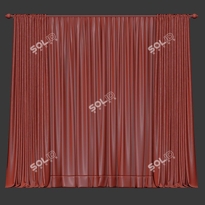 Refined Mesh Curtain Design 3D model image 4