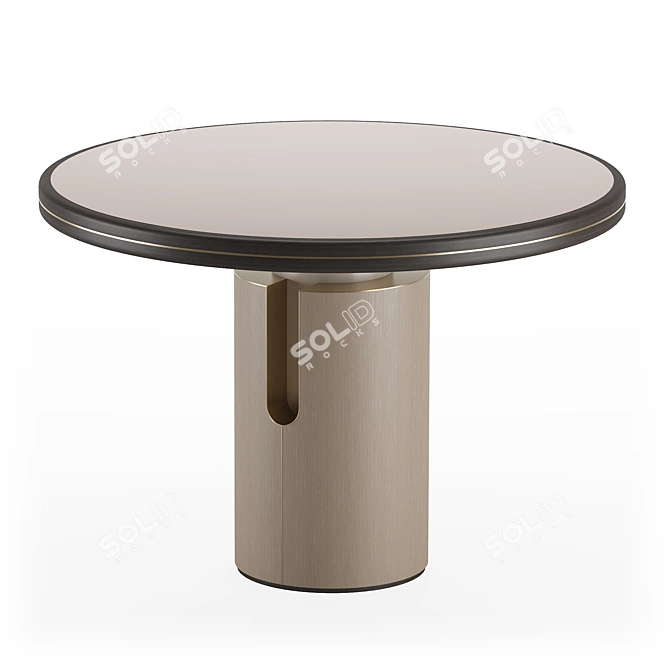 Frato Pedestal Table Pasadena - Elegant and Versatile 3D model image 2