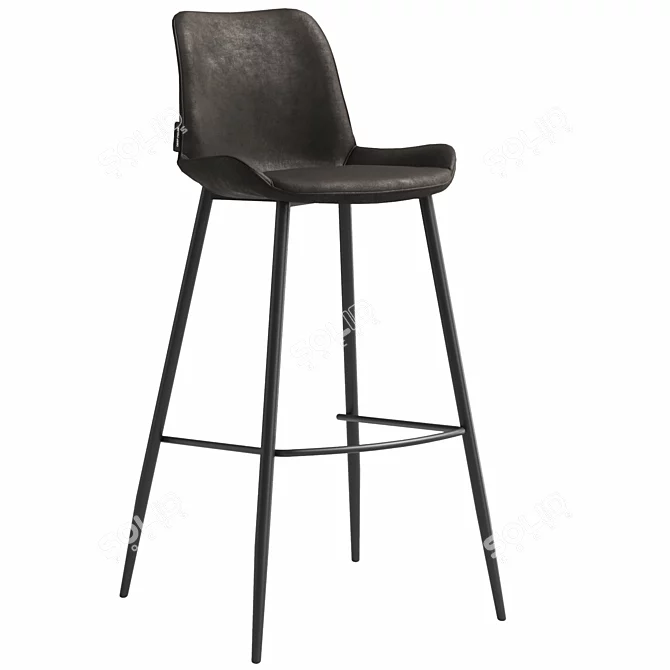 Trevizo Bar Stool, Two Colors 3D model image 3
