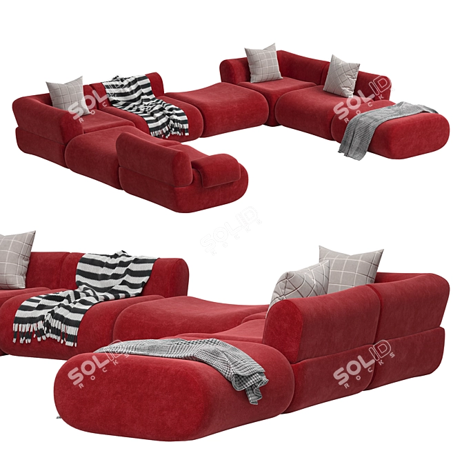Modern Modular Lemmy Sofa: 2014 3D model image 2