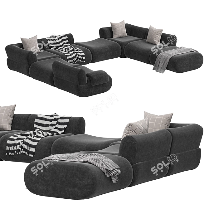 Modern Modular Lemmy Sofa: 2014 3D model image 4