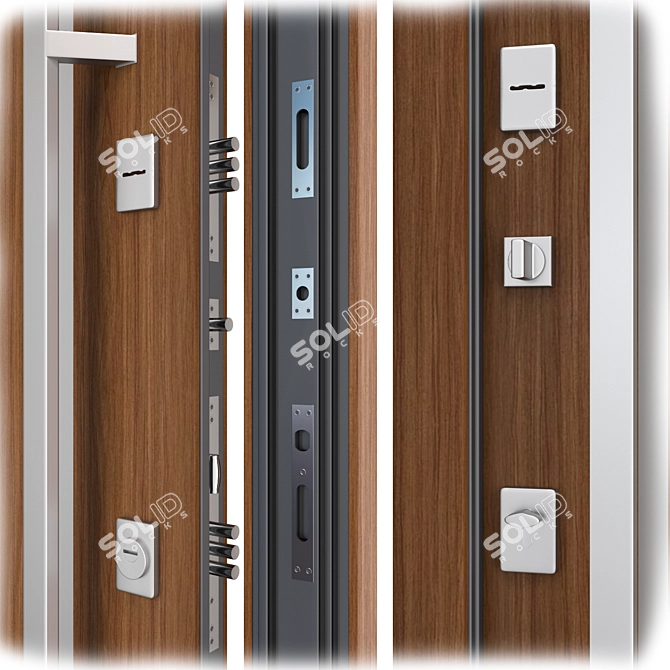 Aluminum Entry Door Nova_011 (WISNIOWSKI) 3D model image 2