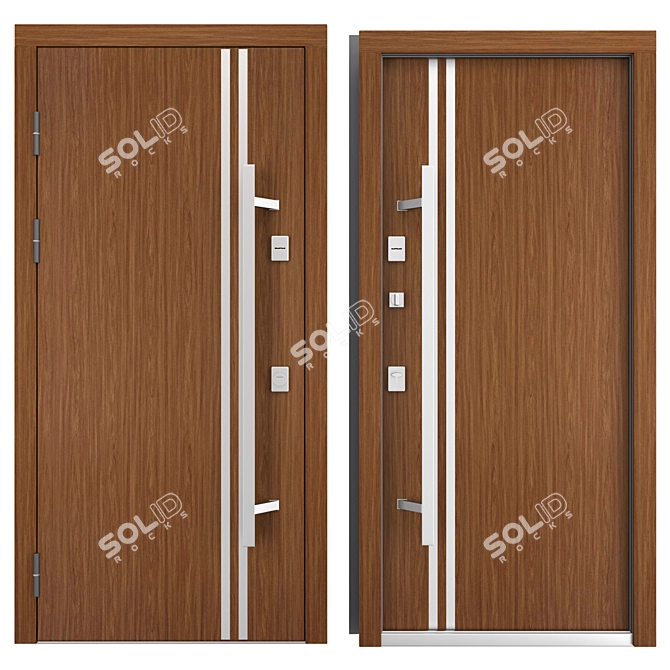 Aluminum Entry Door Nova_011 (WISNIOWSKI) 3D model image 3