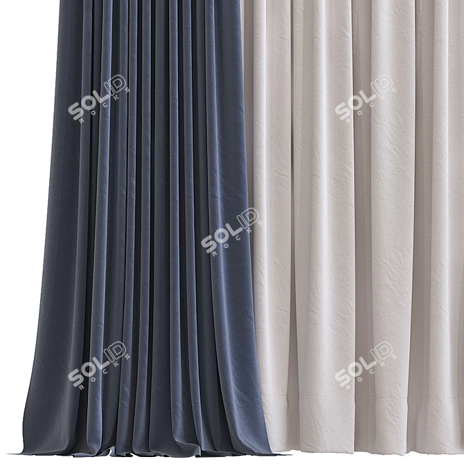 Refined Drapery 300 3D model image 2