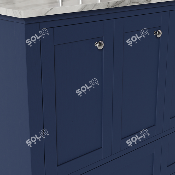 Etta Avenue Marble Top Vanity 3D model image 3