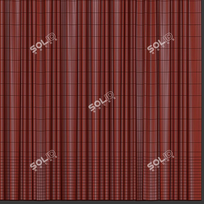 Texture-mapped Curtain 301 3D model image 5