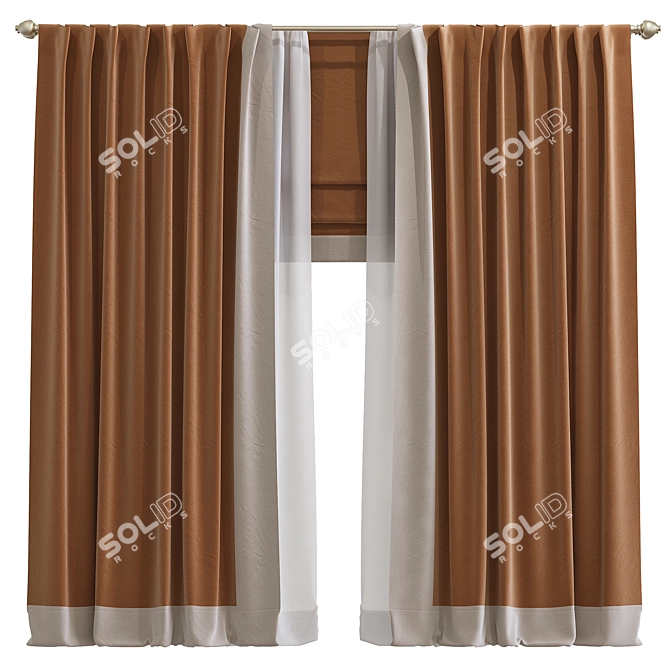 303 Curtain Revamp & Retopology 3D model image 1