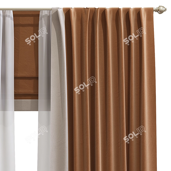 303 Curtain Revamp & Retopology 3D model image 3