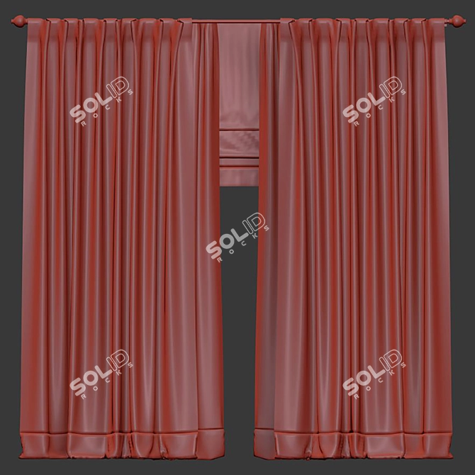 303 Curtain Revamp & Retopology 3D model image 4