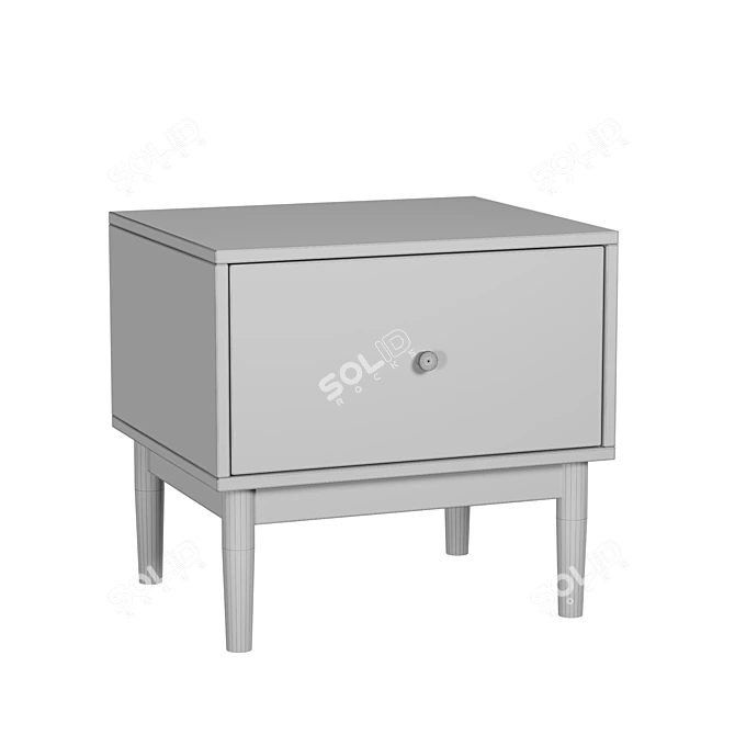 Tyrone Bedside Table Collection 3D model image 5