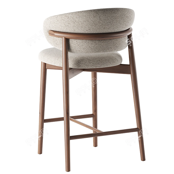 Modern Chic Oleandro Stool Design 3D model image 4