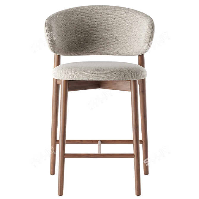 Modern Chic Oleandro Stool Design 3D model image 5