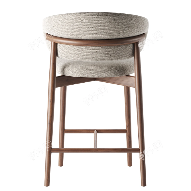 Modern Chic Oleandro Stool Design 3D model image 6