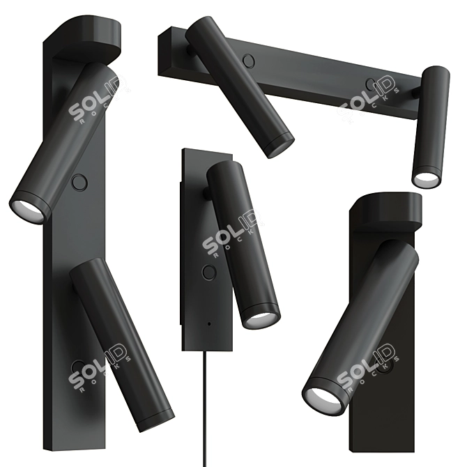 Modern HAIM Sonneman Wall Lights 3D model image 1