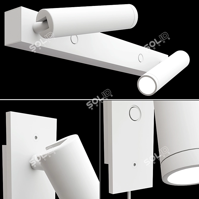 Modern HAIM Sonneman Wall Lights 3D model image 2