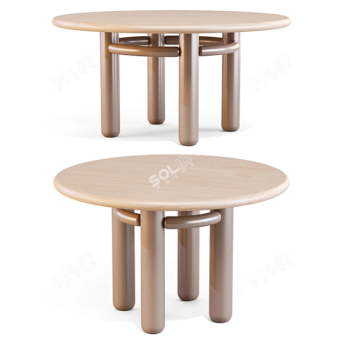 KAI Dining Table: Elegant Craftsmanship 3D model image 9