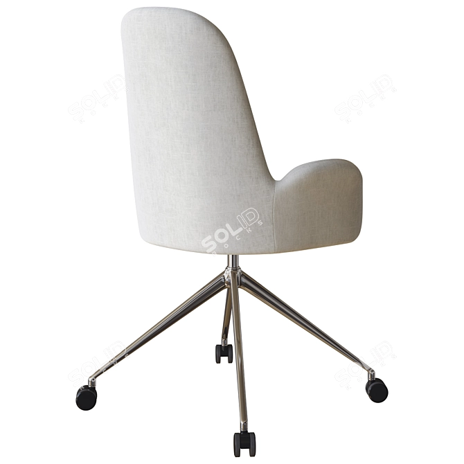 West Elm Kent High Chair 3D model image 3