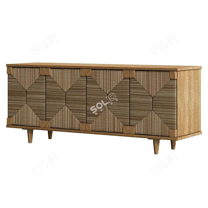 Teak Sideboard by Alchemy_FINE HOME 3D model image 2