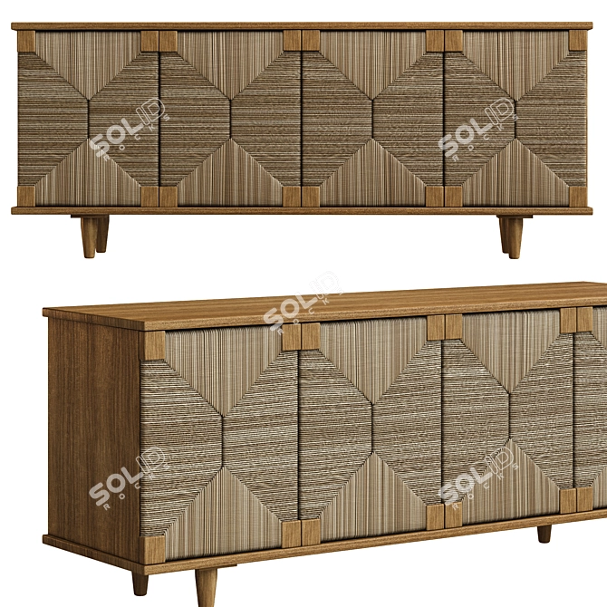 Teak Sideboard by Alchemy_FINE HOME 3D model image 5