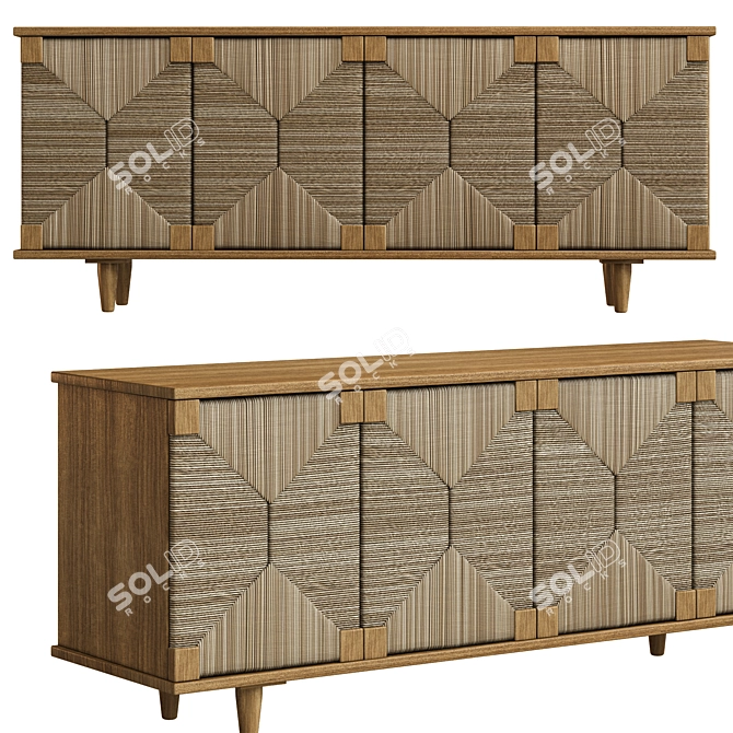 Teak Sideboard by Alchemy_FINE HOME 3D model image 6