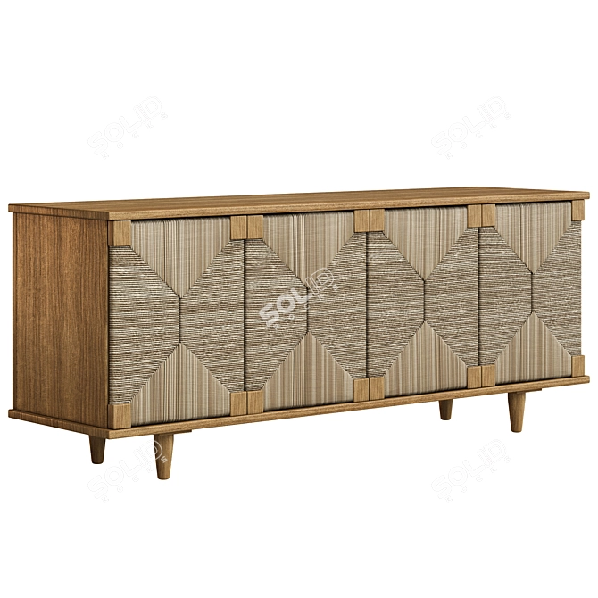 Teak Sideboard by Alchemy_FINE HOME 3D model image 7