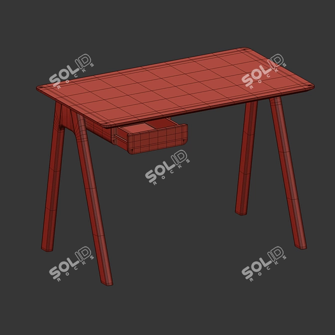 Modern Design Stash Desk 3D model image 4