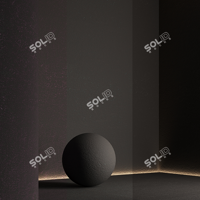 Seamless Textured Concrete Plaster Kit 3D model image 6