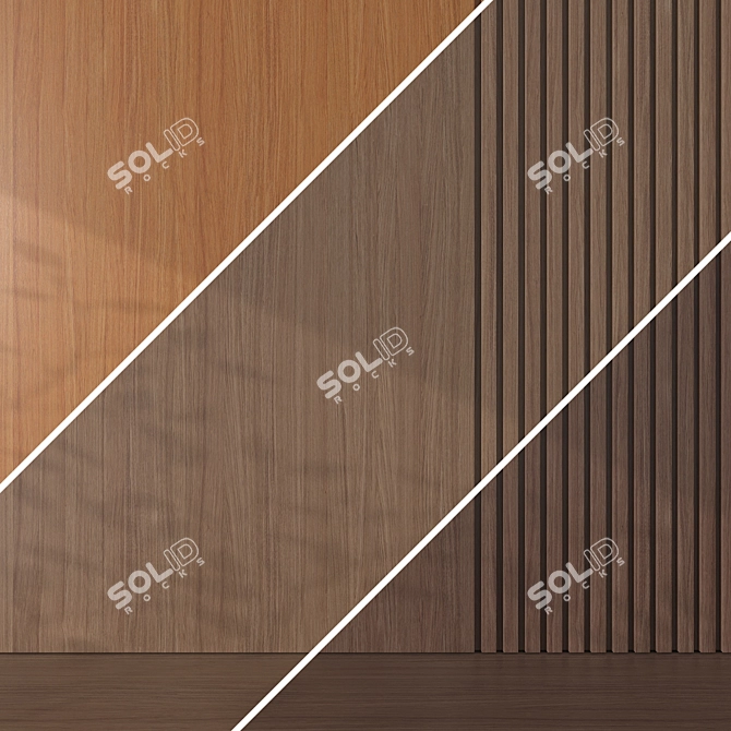 Oak 099 Seamless Texture Pack 3D model image 4