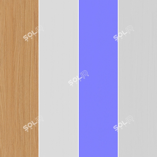 Oak 099 Seamless Texture Pack 3D model image 6