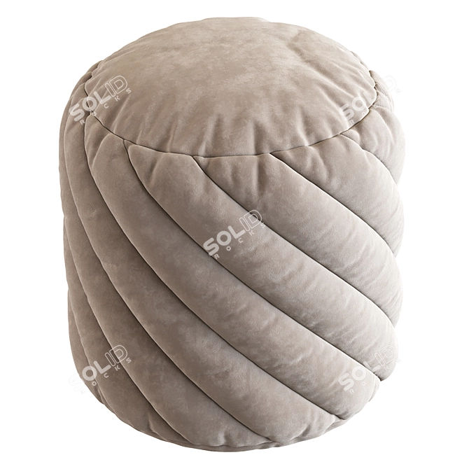 Modern Pouf N_22 Furniture Design 3D model image 6