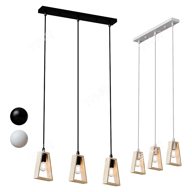 Eco-friendly Arte Lamp Brussels Pendant 3D model image 1