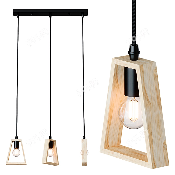 Eco-friendly Arte Lamp Brussels Pendant 3D model image 2