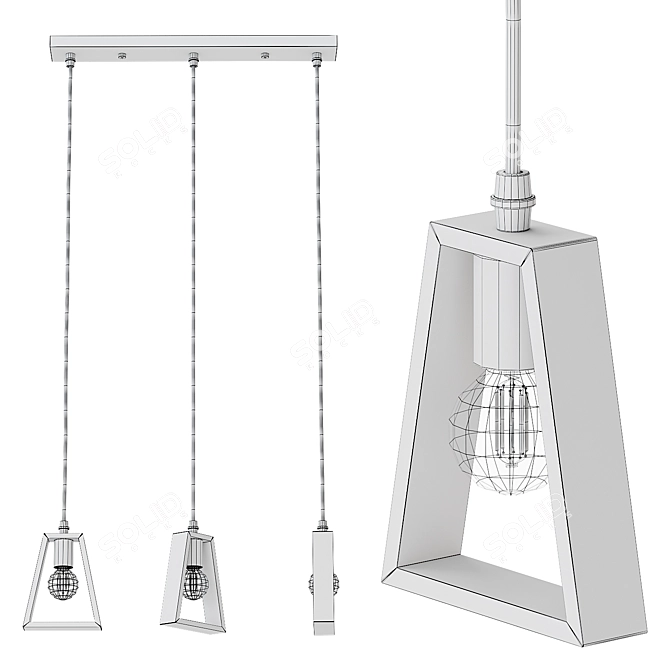 Eco-friendly Arte Lamp Brussels Pendant 3D model image 4