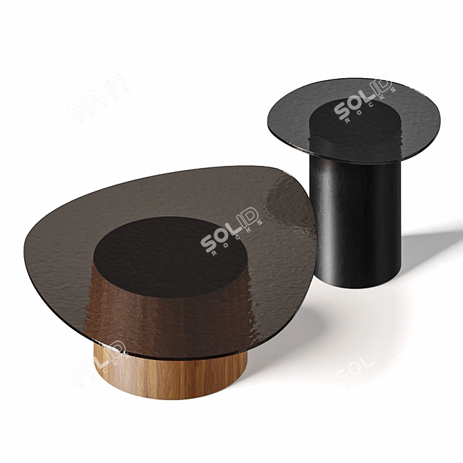 Modern Calligaris Mushroom Coffee Tables 3D model image 2