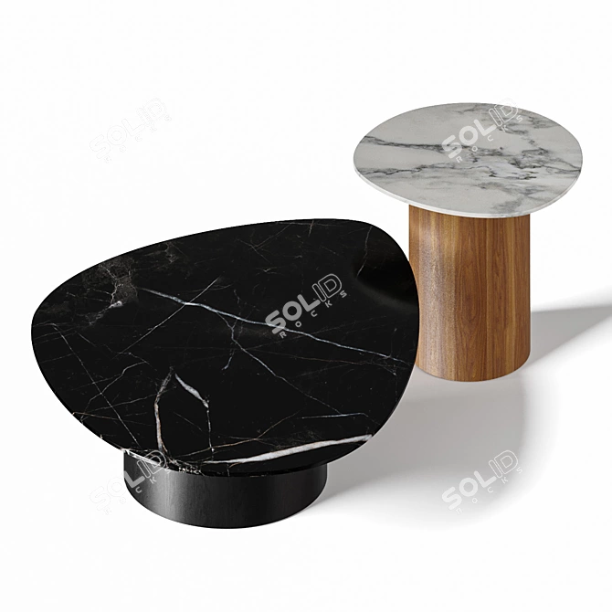 Modern Calligaris Mushroom Coffee Tables 3D model image 3