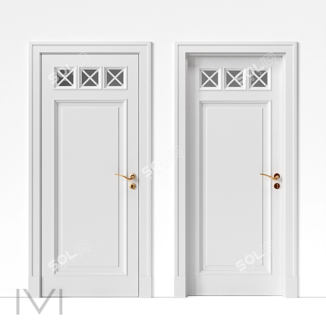 Paris Series Interior Doors 3D model image 1