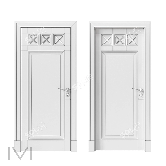 Paris Series Interior Doors 3D model image 4