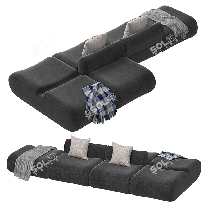 Modular Lemmy Sofa Set 3D model image 3