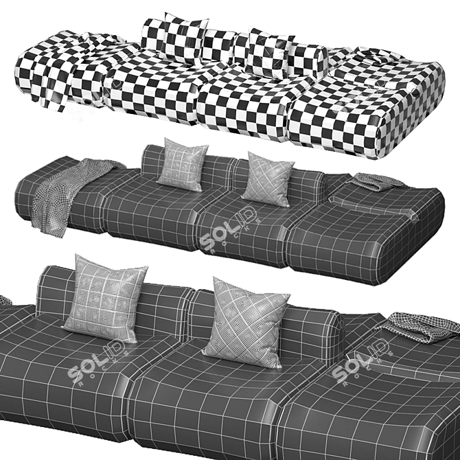 Modular Lemmy Sofa Set 3D model image 5